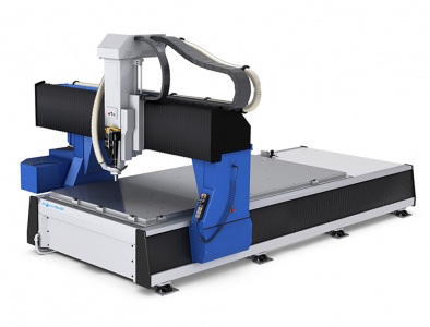 MECAPLUS high-performance 3-axis CNC HSM milling machine, gantry, fixed table, moving column