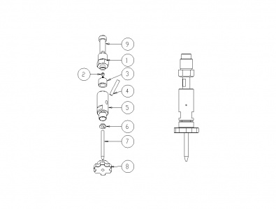 Pneumatic stop jet abrasive head